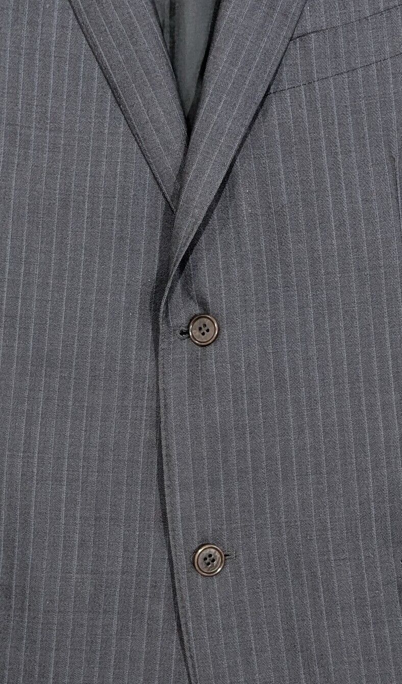 Canali Brown Label Charcoal Grey Pinstripe Sport Coat from Harry Rosen