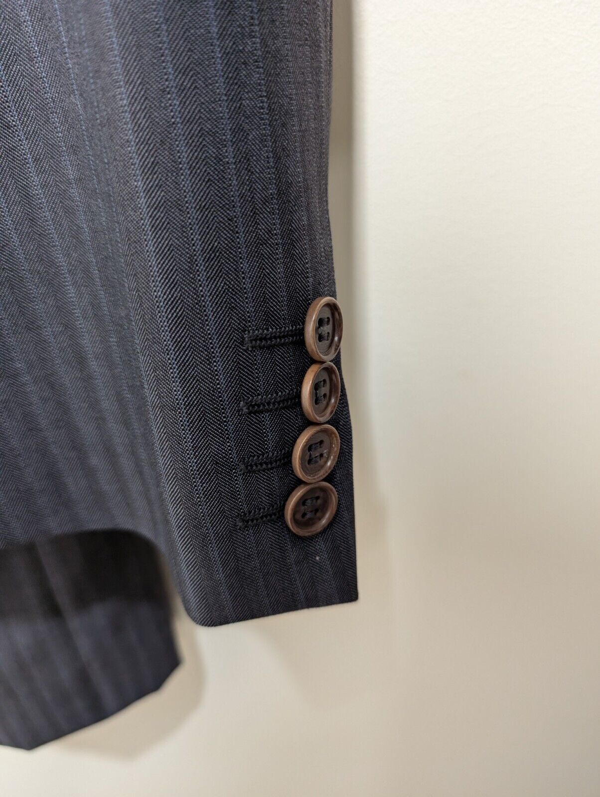 Canali Brown Label Charcoal Grey Pinstripe Sport Coat from Harry Rosen