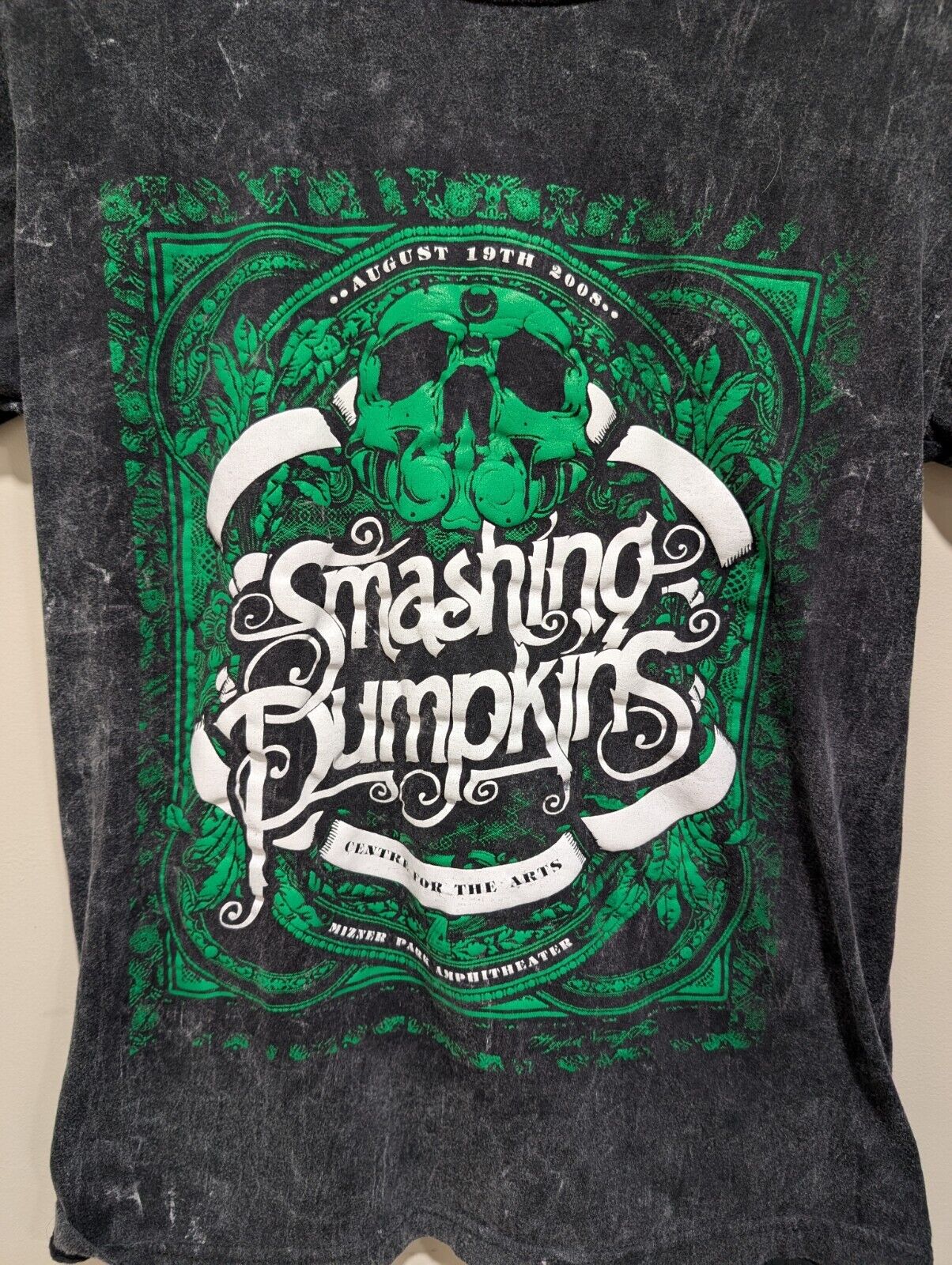 Rare Vintage The Smashing Pumpkins 2008 Tour Acid Wash T-Shirt – Size Medium