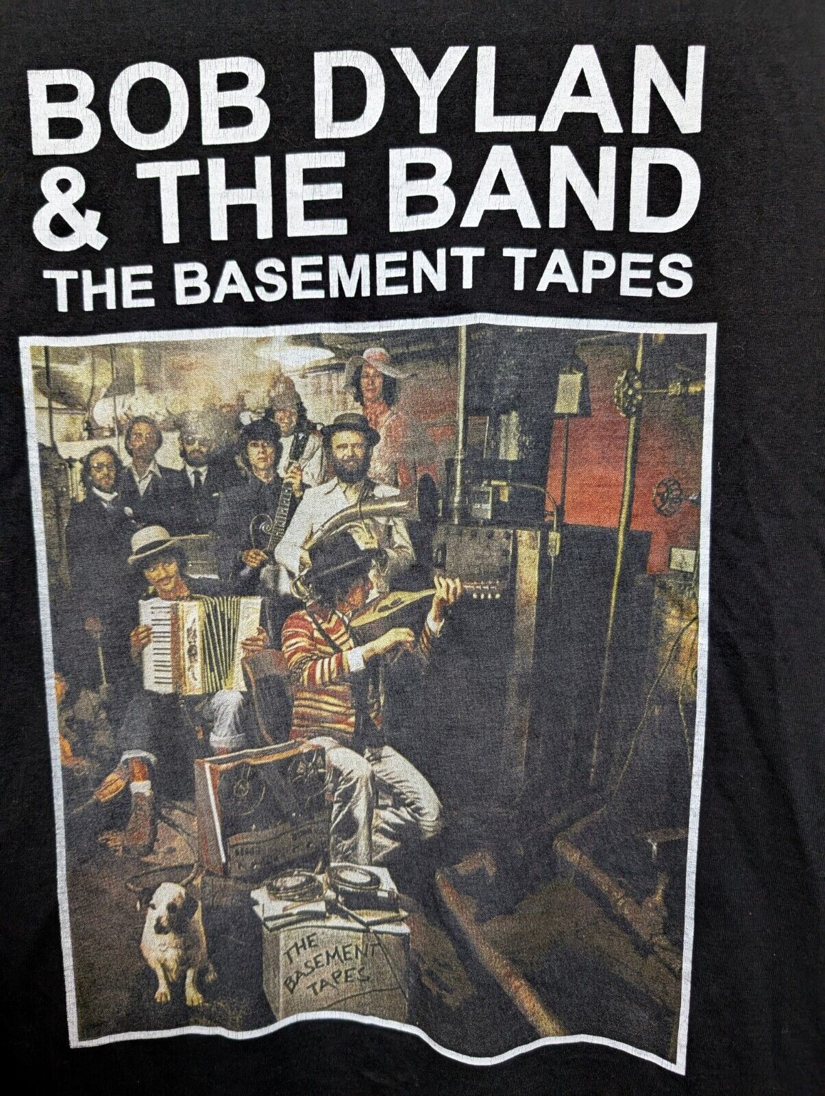 Vintage Bob Dylan 'The Band Basement Tapes' T-Shirt – Size Large