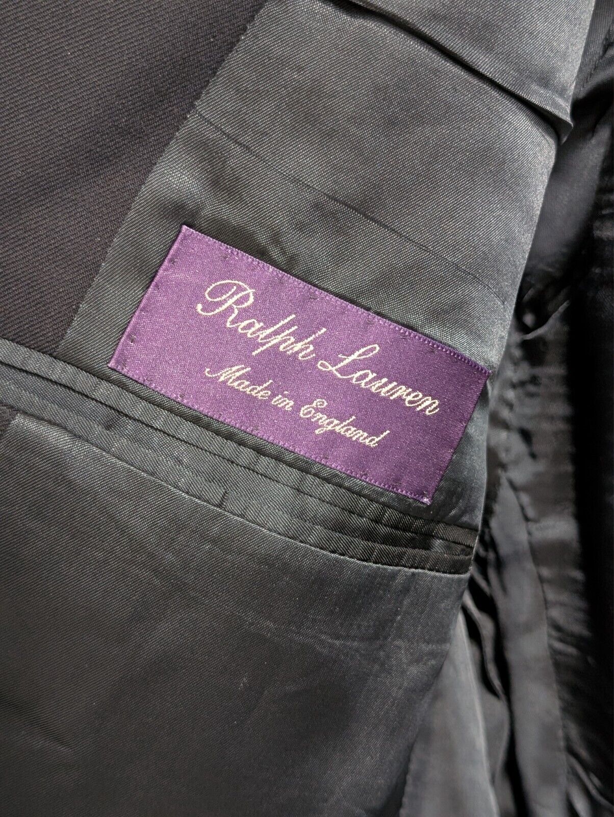 Ralph Lauren Purple Label Navy Blazer 100% Wool 