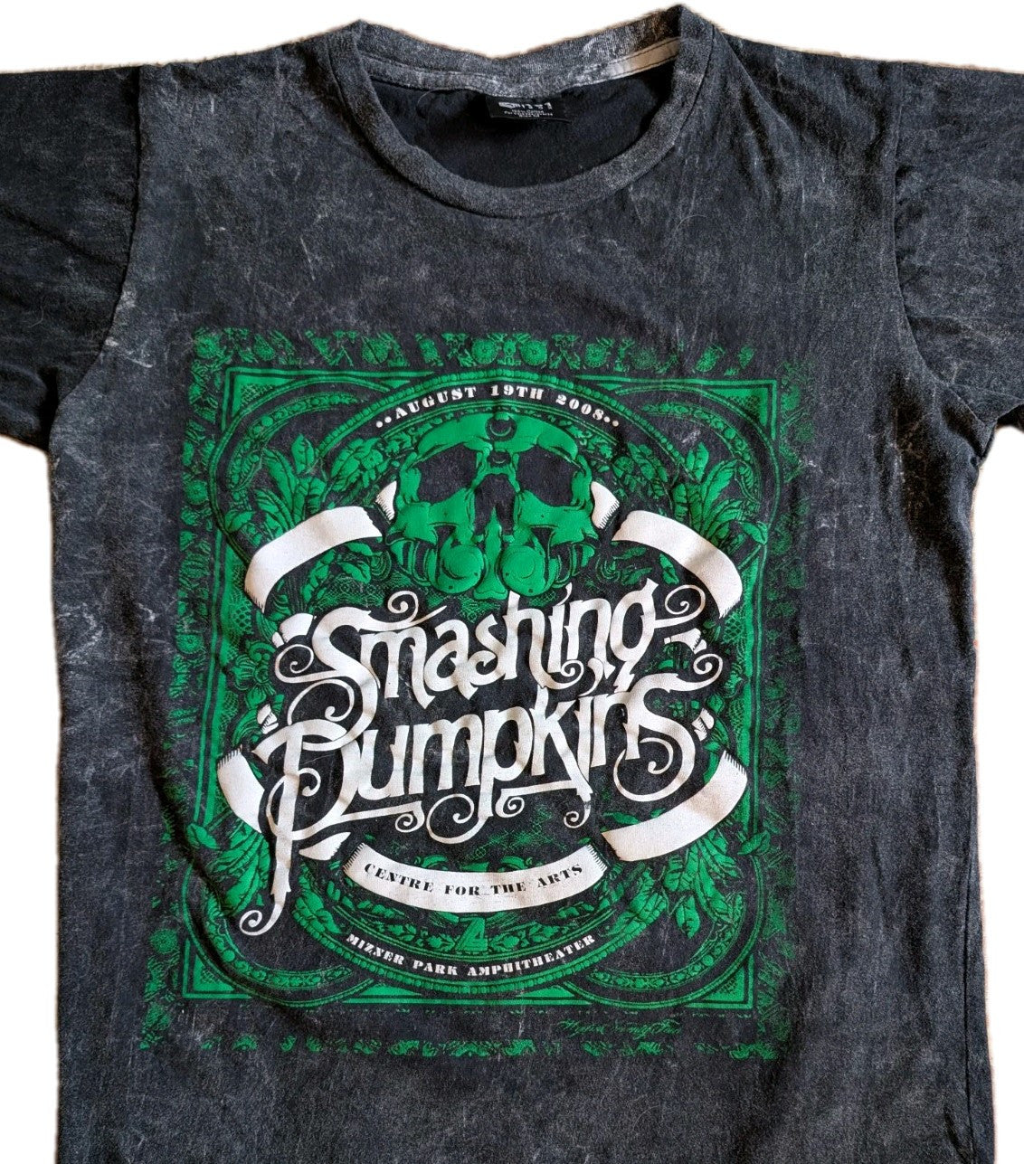 Rare Vintage The Smashing Pumpkins 2008 Tour Acid Wash T-Shirt – Size Medium