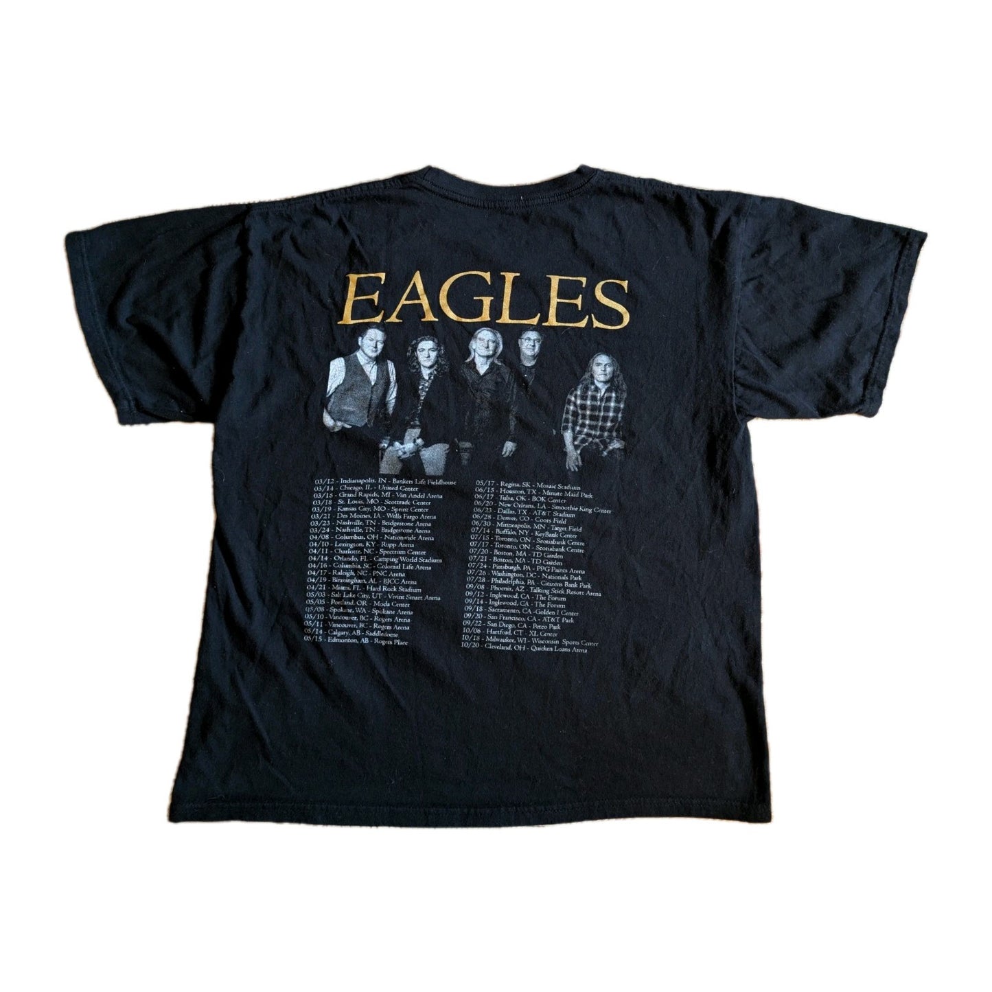 2018 The Eagles Tour Band T-Shirt – Original Country Rock & Roll, Size XL