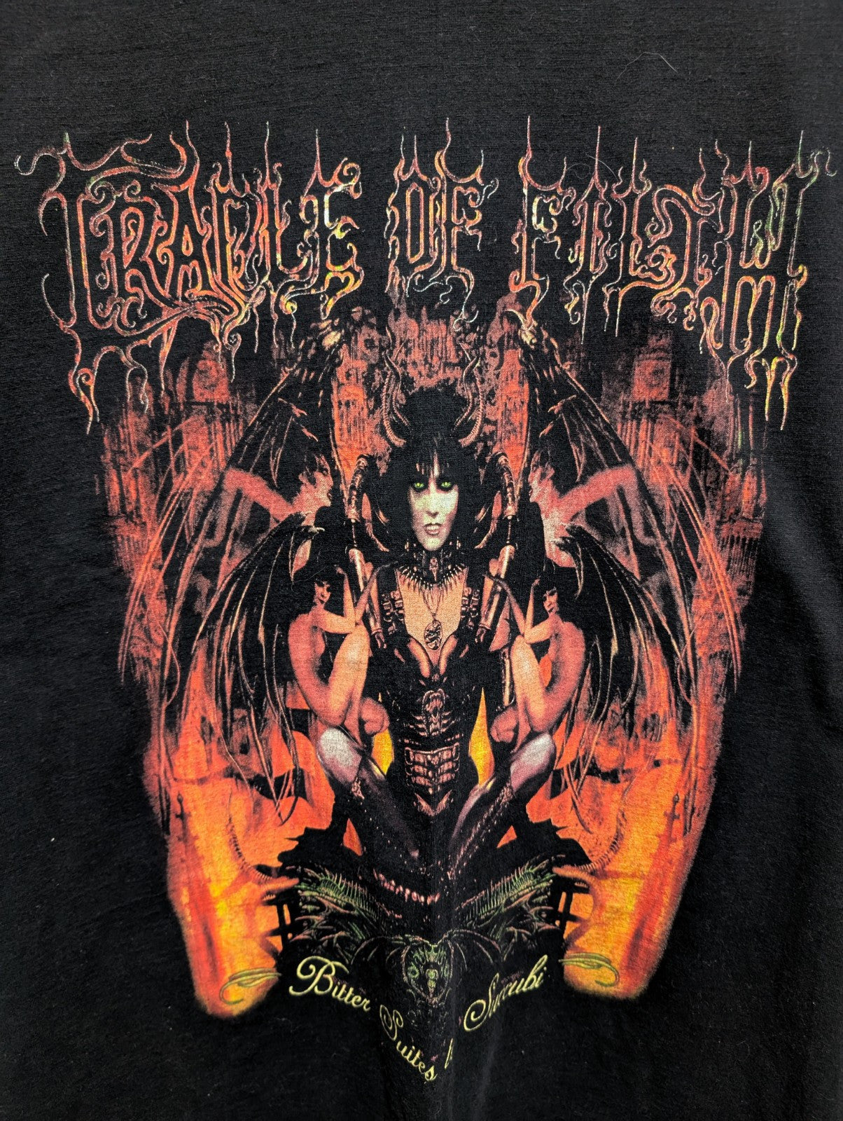 Vintage 2000'S Cradle Of Filth Bitter Suites To Succubi T-Shirt Large M&O 