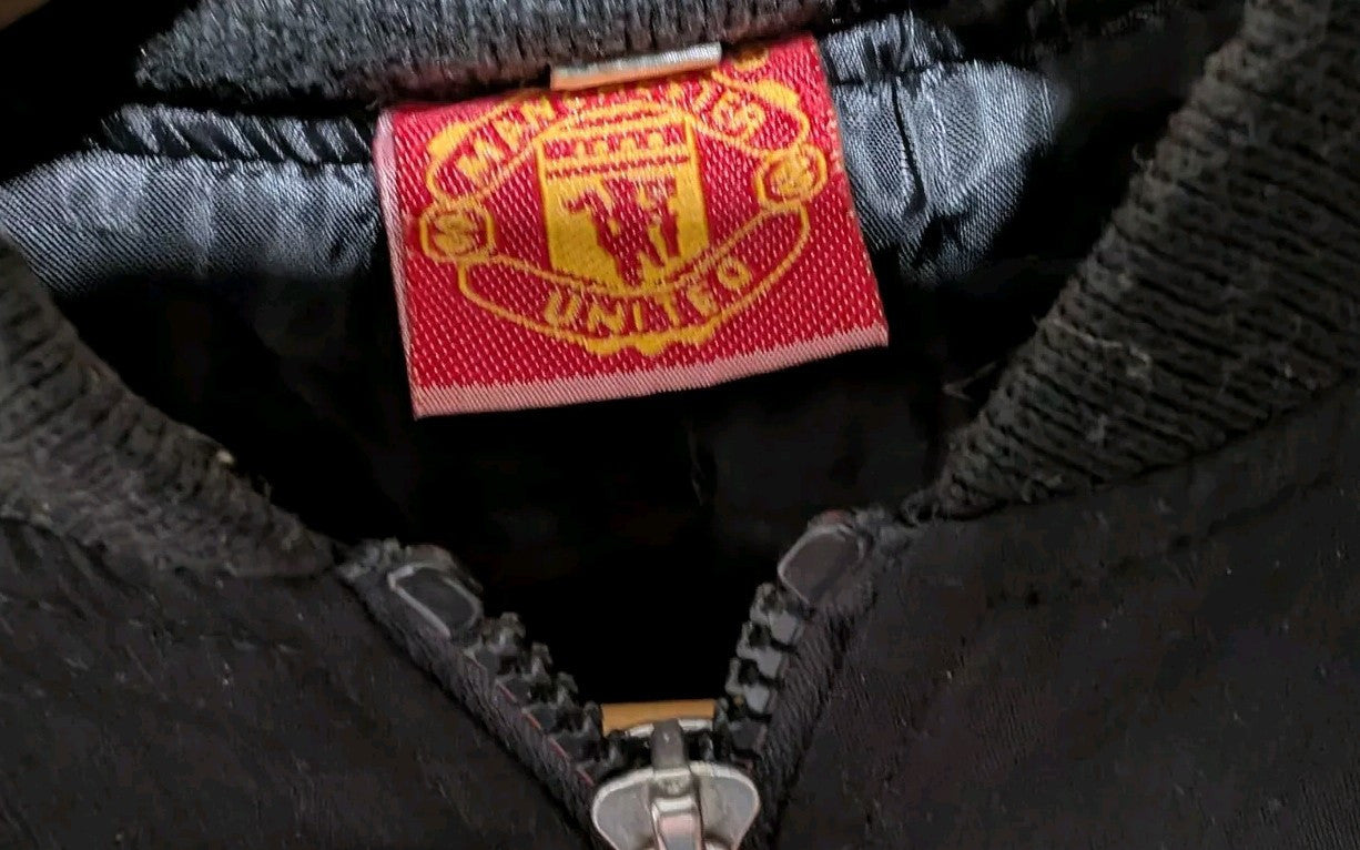 Vintage Manchester United Football Bomber Jacket – Youth XXL