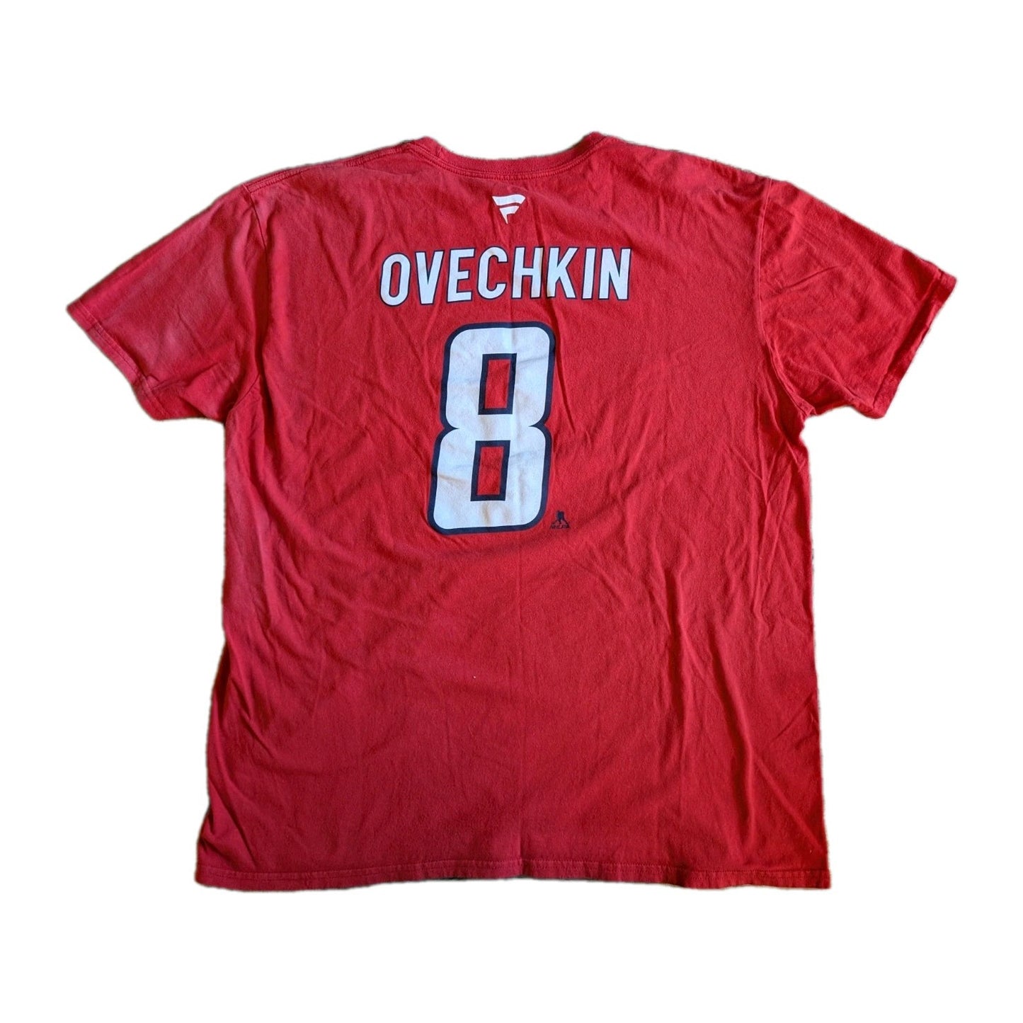 Authentic Fanatics Washington Capitals Ovechkin Red NHL Hockey T-Shirt  Size XL 