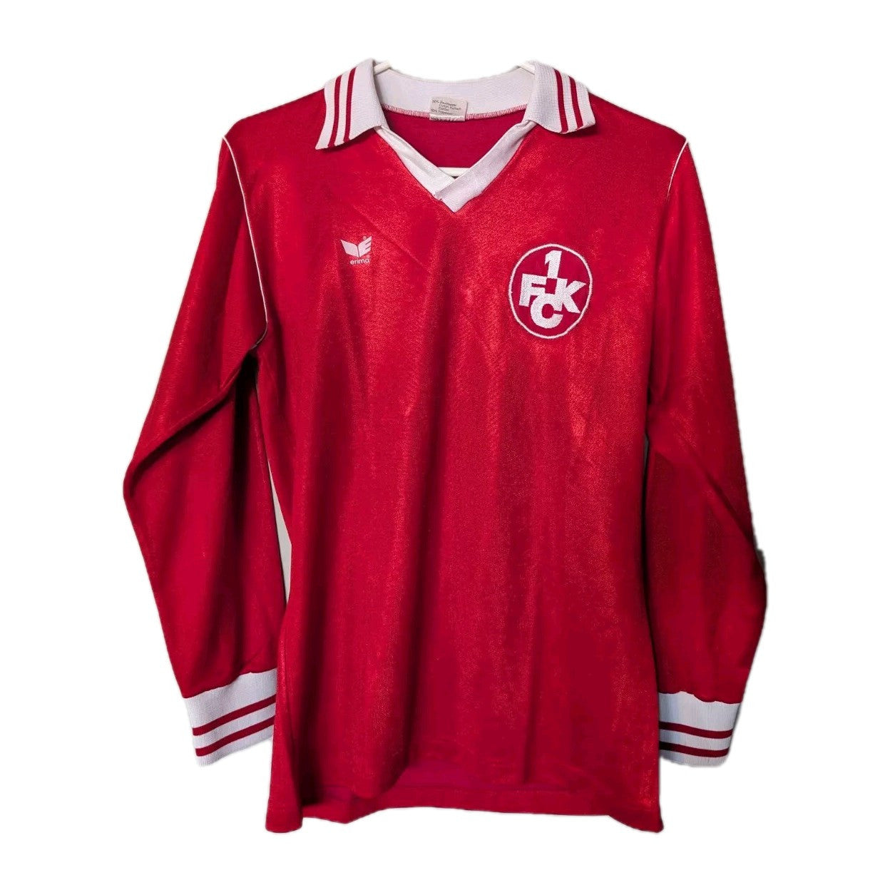 RARE 1979 - 1980 F.C Kaiserslautern Erima Long Football Jersey Red Home Size M