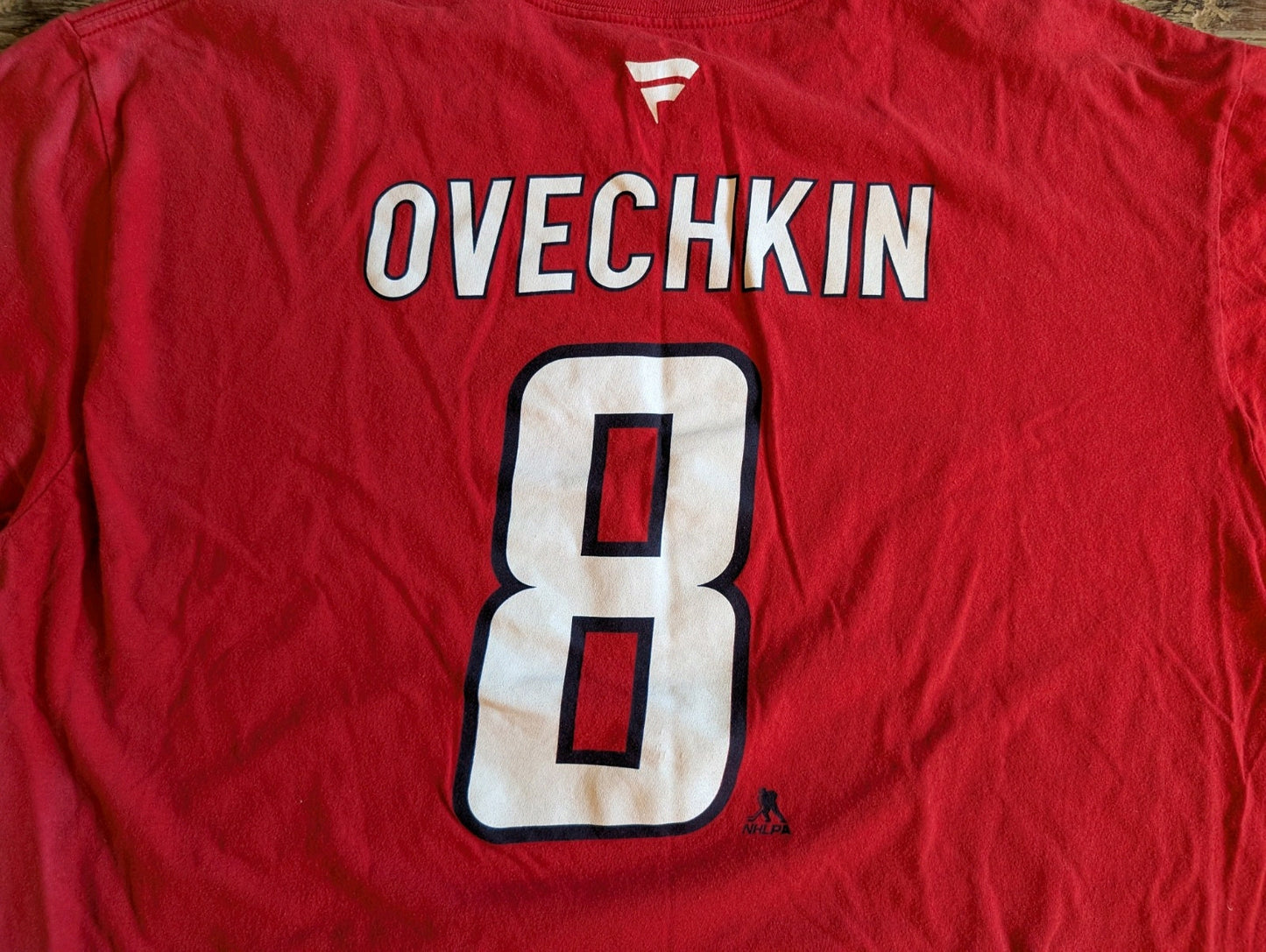 Authentic Fanatics Washington Capitals Ovechkin Red NHL Hockey T-Shirt  Size XL 