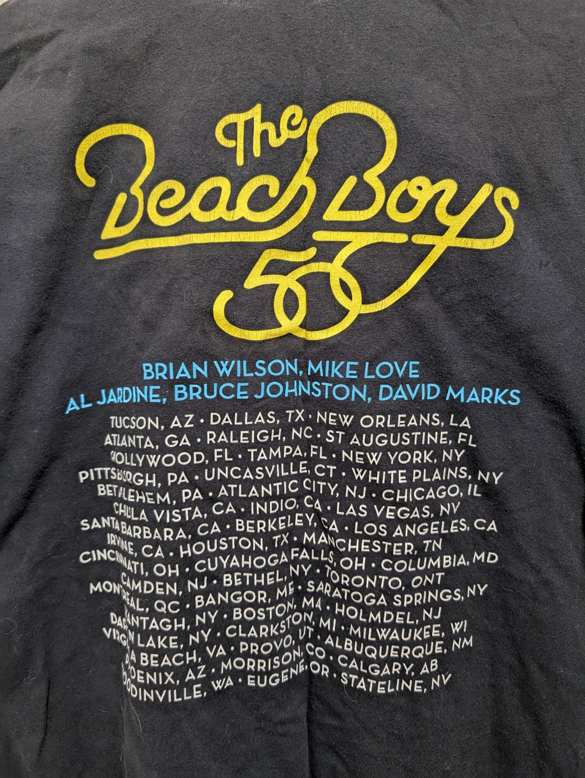 Beach Boys 50th Anniversary Tour shirt 2010 XL