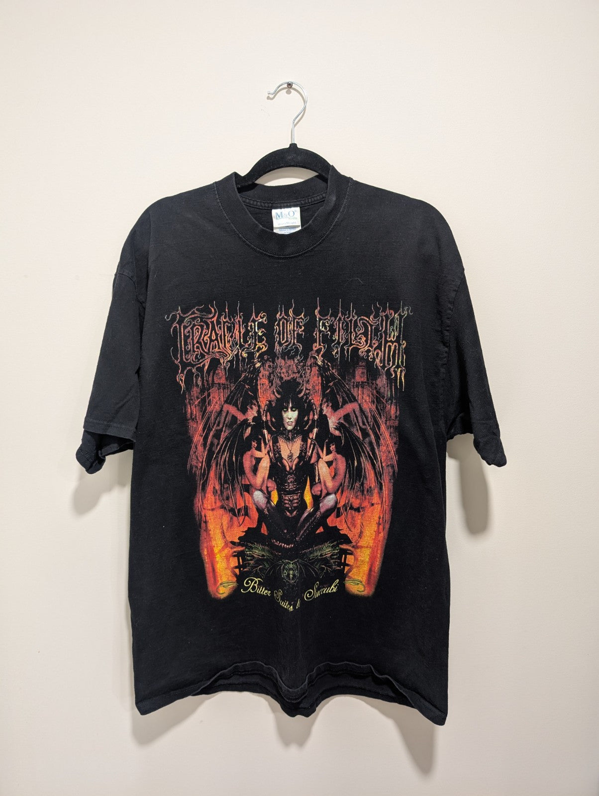 Vintage 2000'S Cradle Of Filth Bitter Suites To Succubi T-Shirt Large M&O 