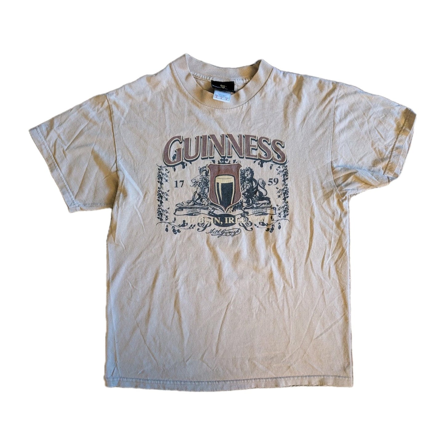 Vintage Guinness Tan T-Shirt – Size Medium