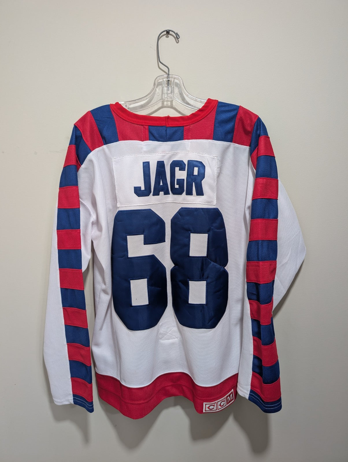 Jaromir Jagr 1992 NHL All Star Game CCM Vintage Hockey Jersey Size 48