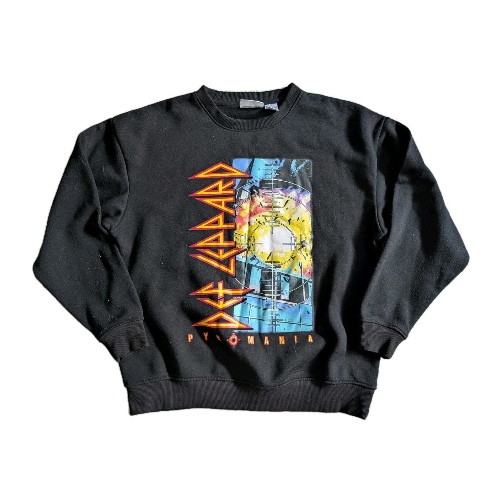 Def Leppard Pyromania Short Sleeve Graphic Crewneck Mens Size M