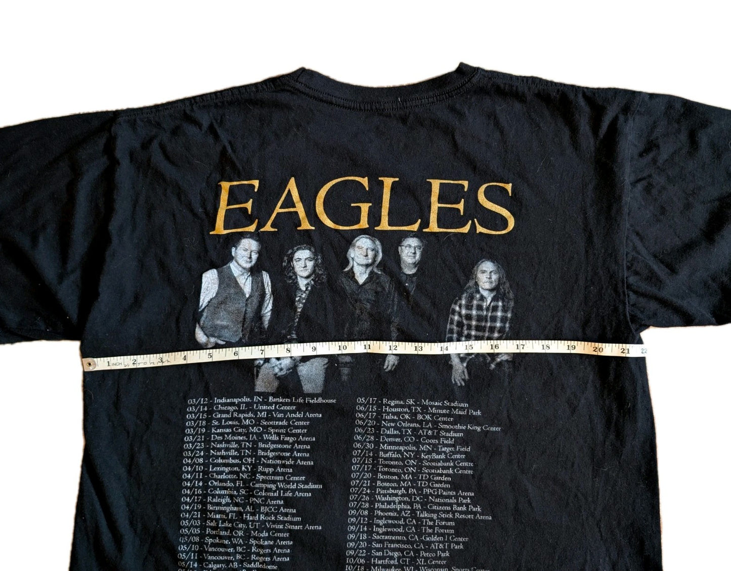 2018 The Eagles Tour Band T-Shirt – Original Country Rock & Roll, Size XL