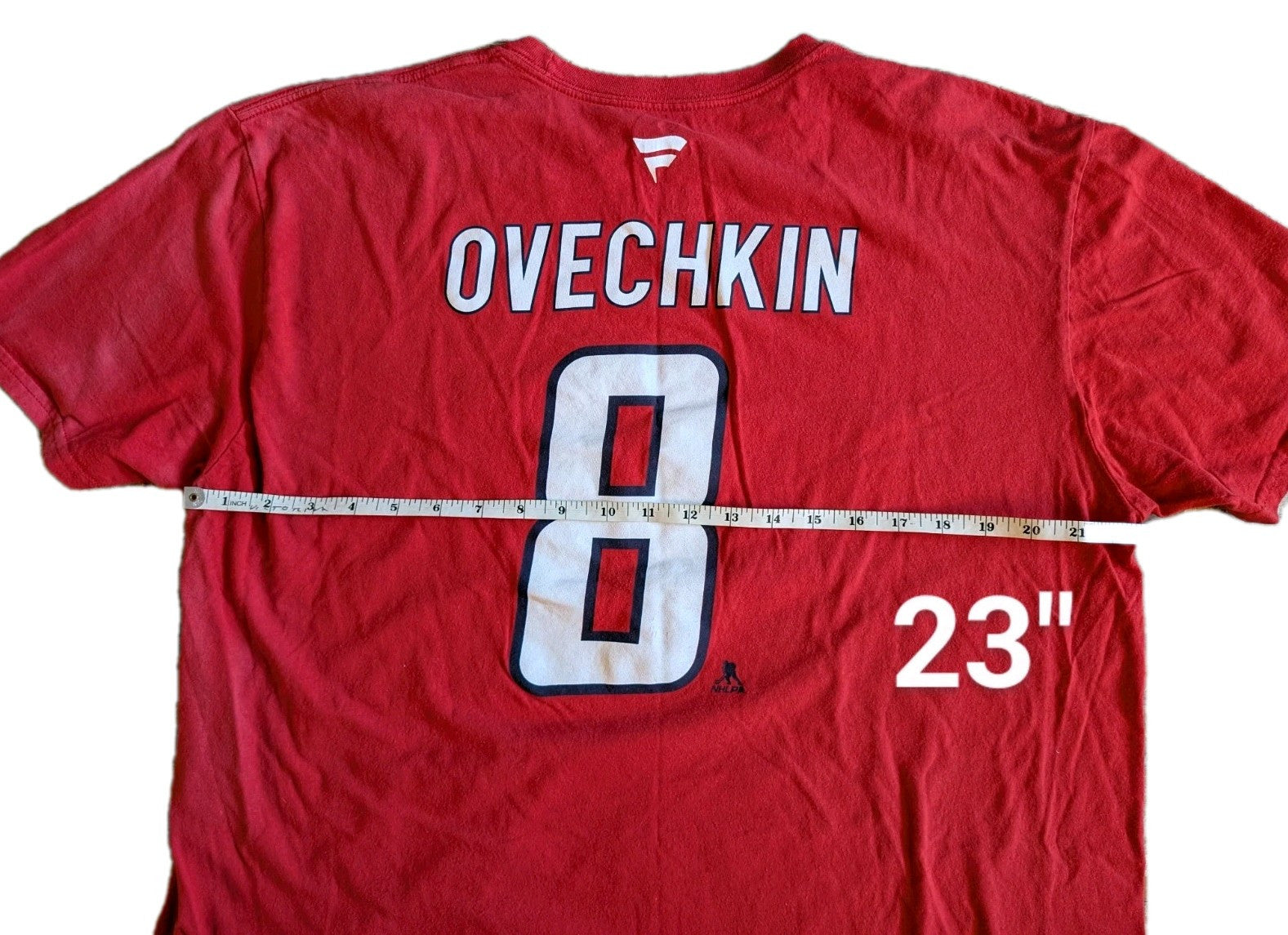 Authentic Fanatics Washington Capitals Ovechkin Red NHL Hockey T-Shirt  Size XL 