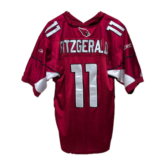 Vintage Arizona Cardinals Larry Fitzgerald Reebok Jersey Size 52 NFL Football