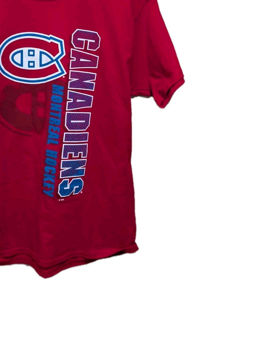 Vintage Montreal Canadiens NHL T-Shirt – Red, Size Medium - Hanes Tag