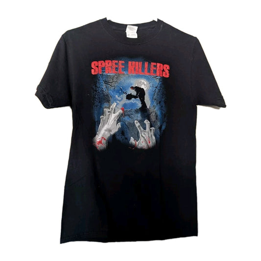 Rare Vintage Spree Killers / Gag Order Band T-Shirt – Black Graphic Tee, Size Sm