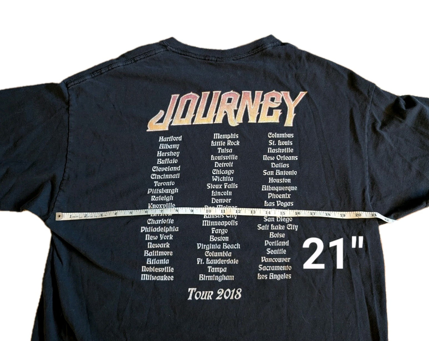 Journey 2018 Tour Black Concert T-Shirt – Men's Size XL