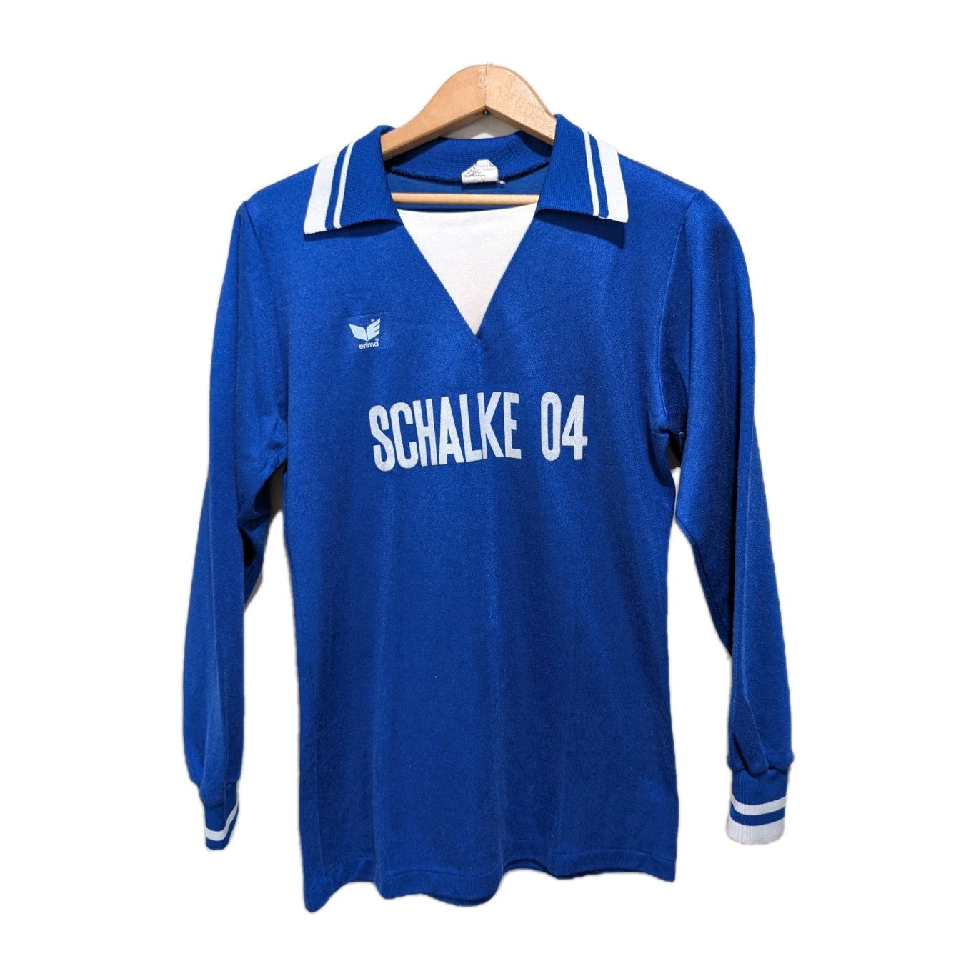 RARE Schalke 04 1978/79 Home Football Long Sleeve ERIMA Vintage Jersey SZ M