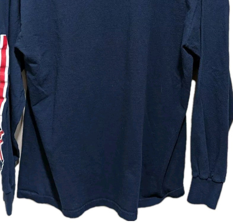 Vintage New England Patriots Long Sleeve T-Shirt – Blue, Size Medium