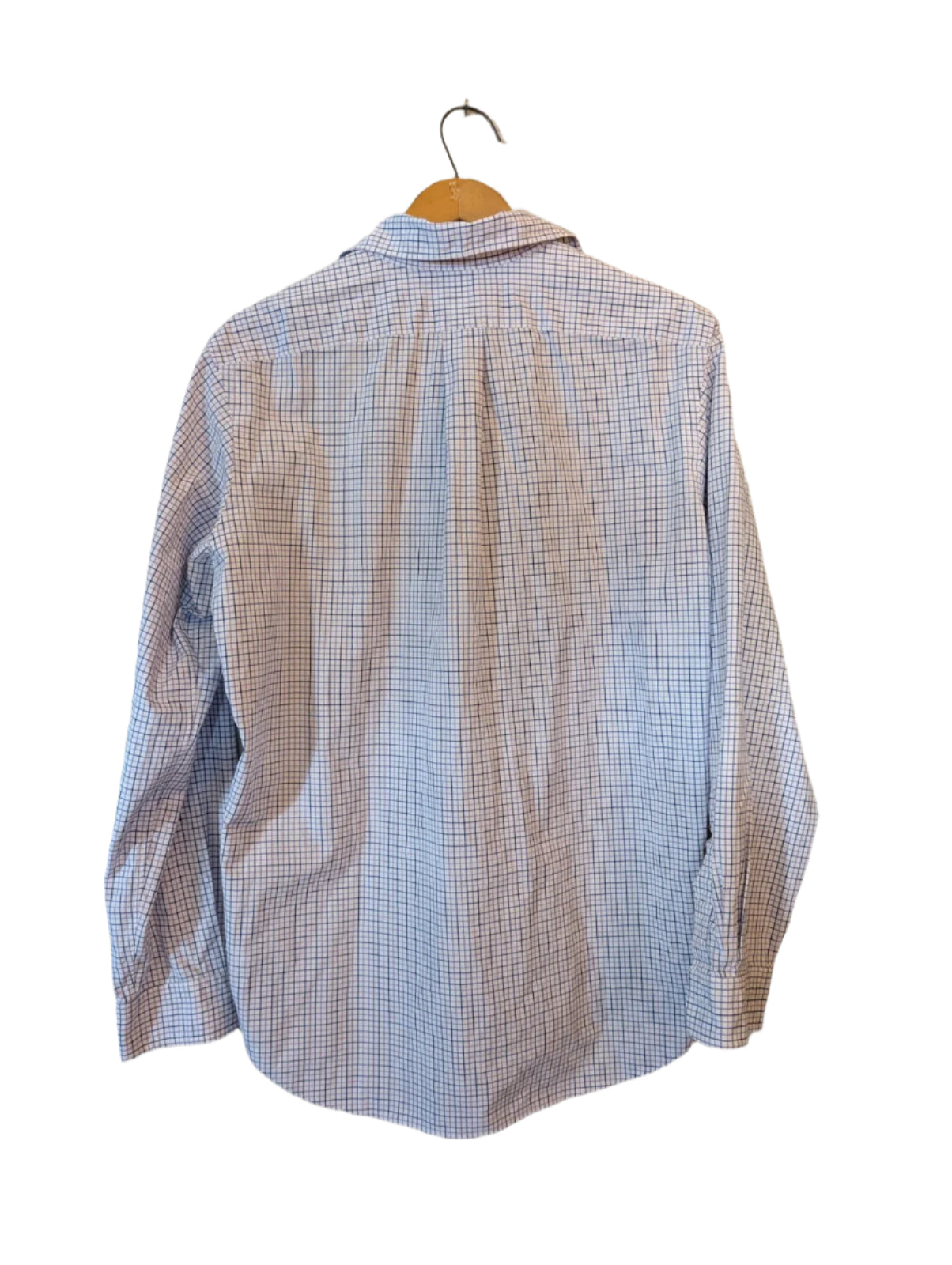 Ralph Lauren Shirt Mens 15 1/2 Blue Purple Tattersall Plaid Dress Shirt 