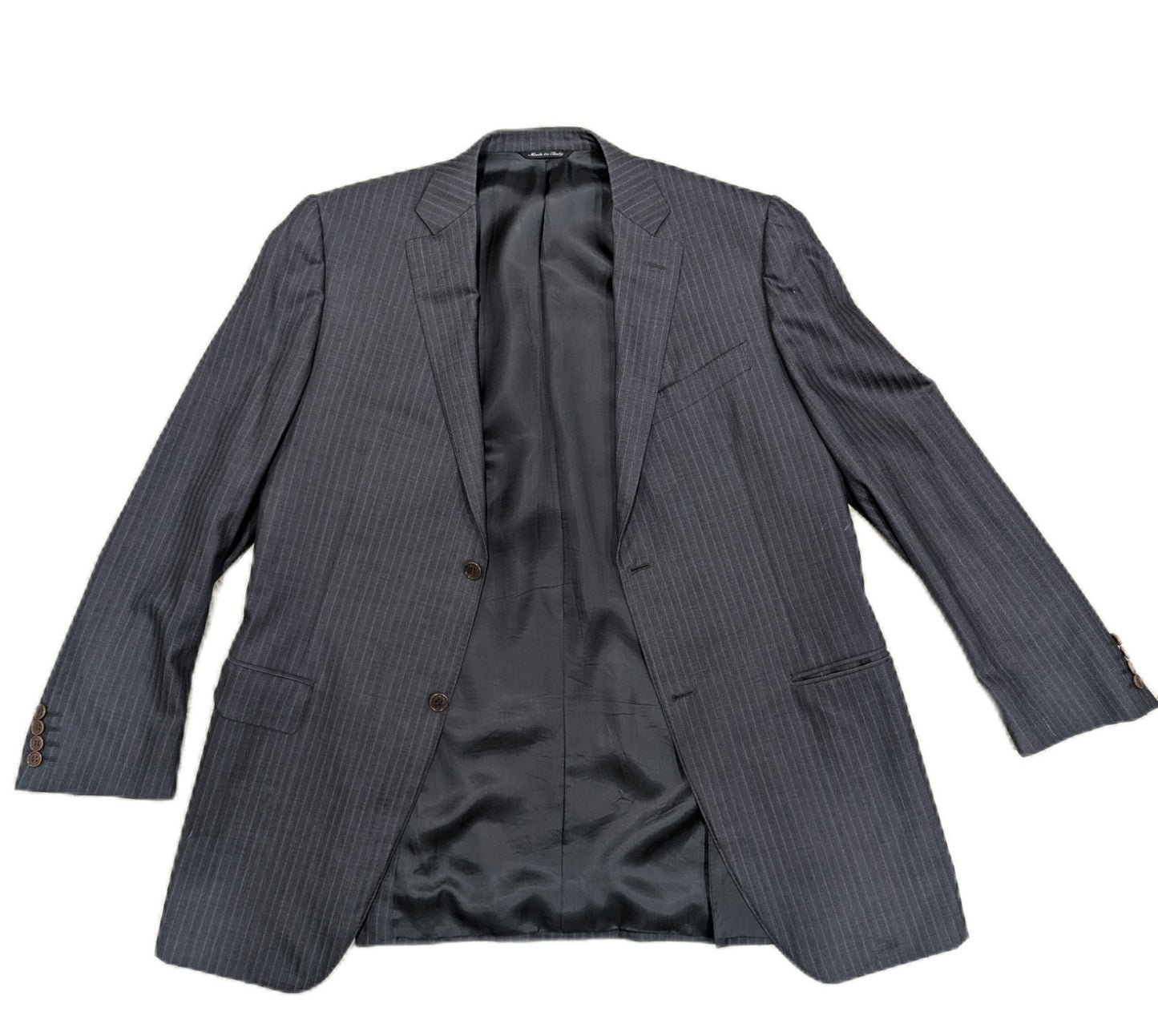 Canali Brown Label Charcoal Grey Pinstripe Sport Coat from Harry Rosen