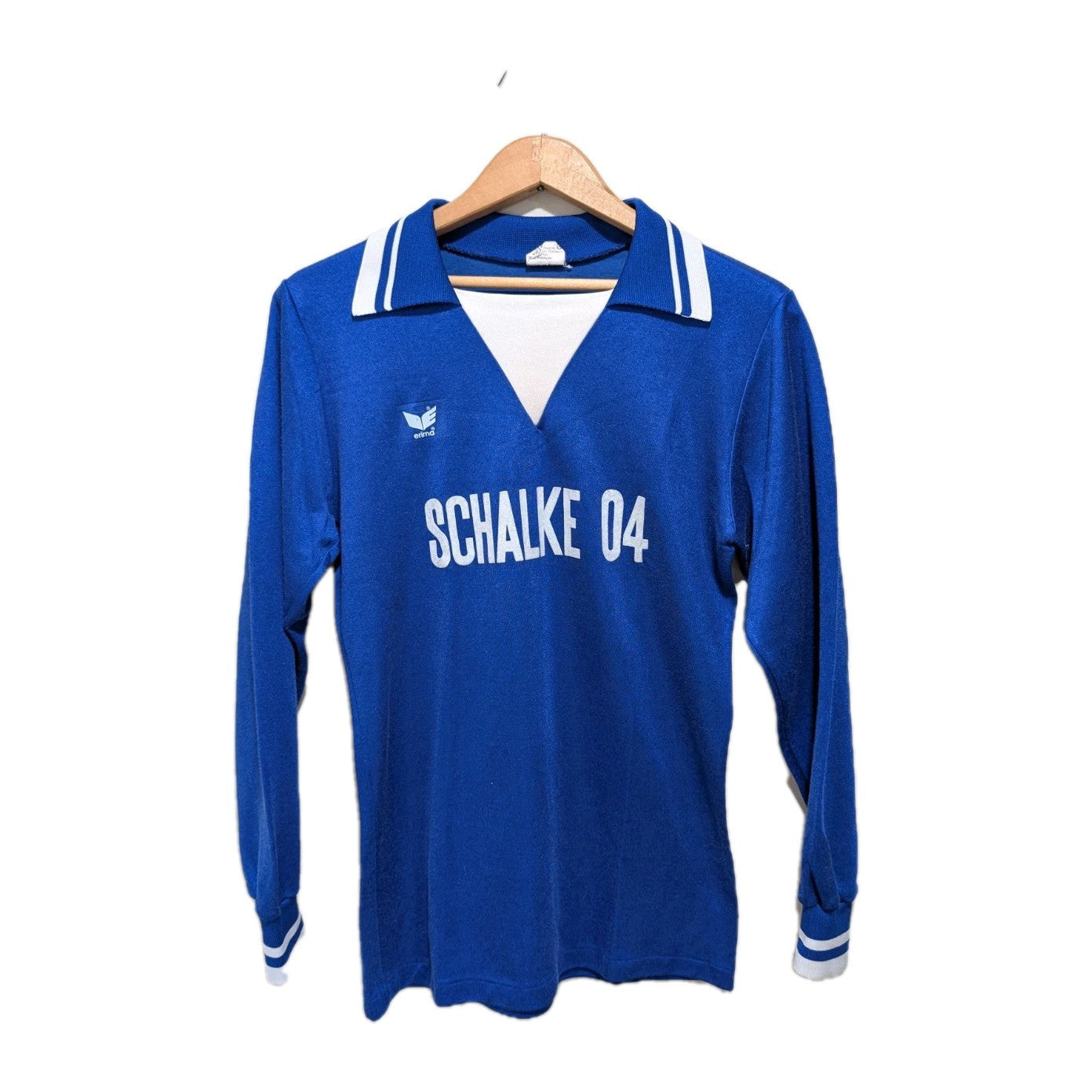 RARE Schalke 04 1978/79 Home Football Long Sleeve ERIMA Vintage Jersey SZ M