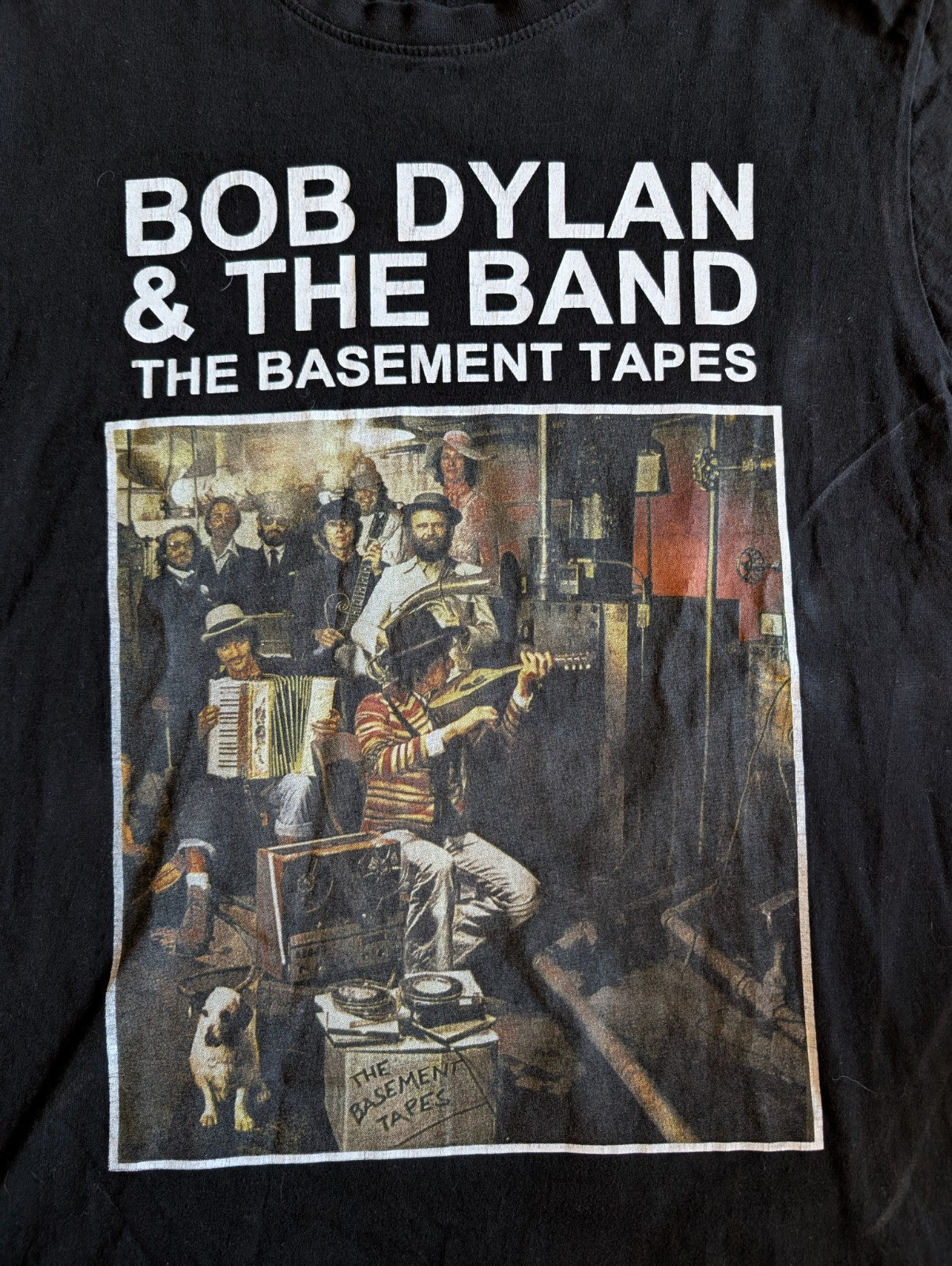 Vintage Bob Dylan 'The Band Basement Tapes' T-Shirt – Size Large