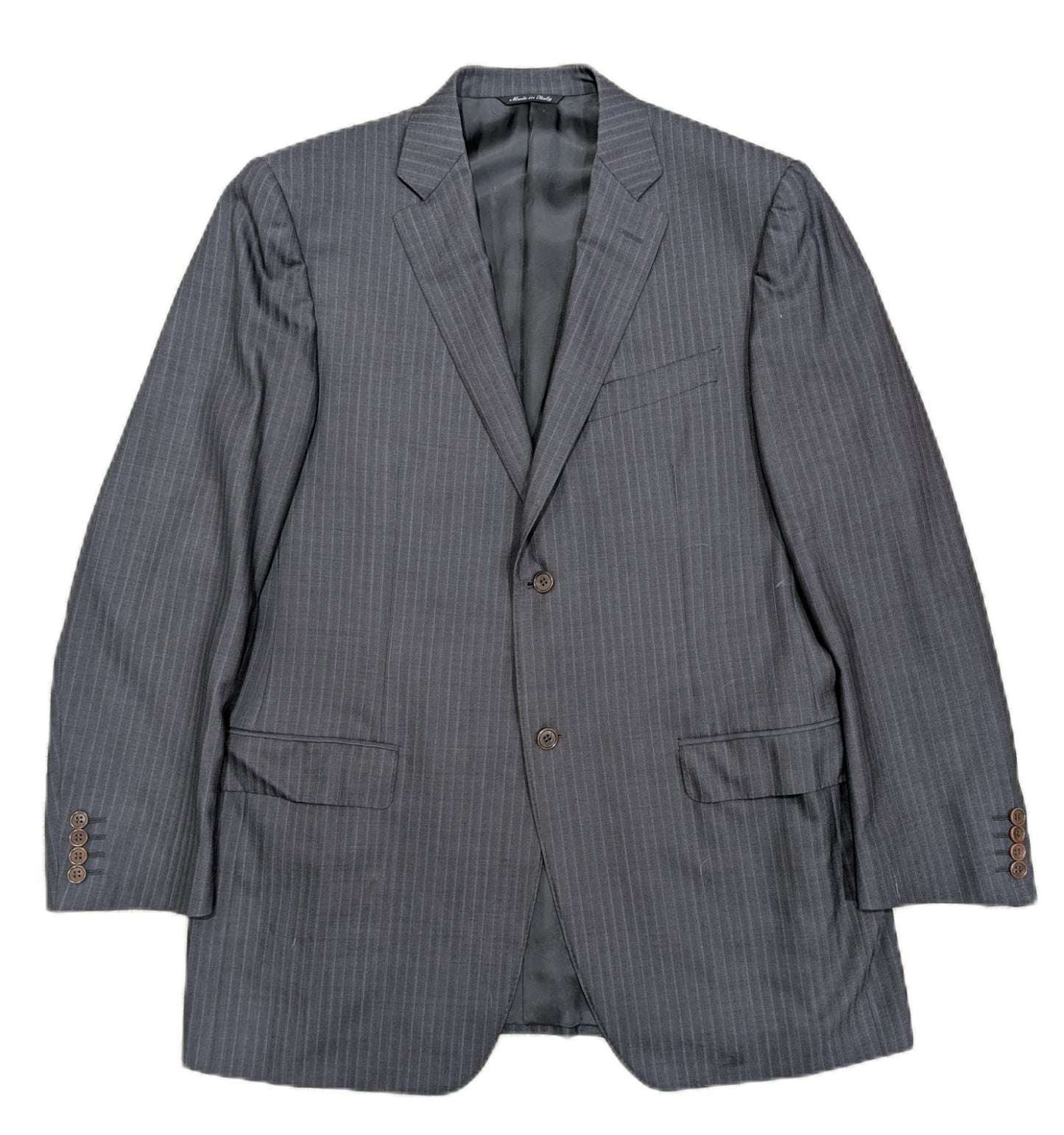 Canali Brown Label Charcoal Grey Pinstripe Sport Coat from Harry Rosen