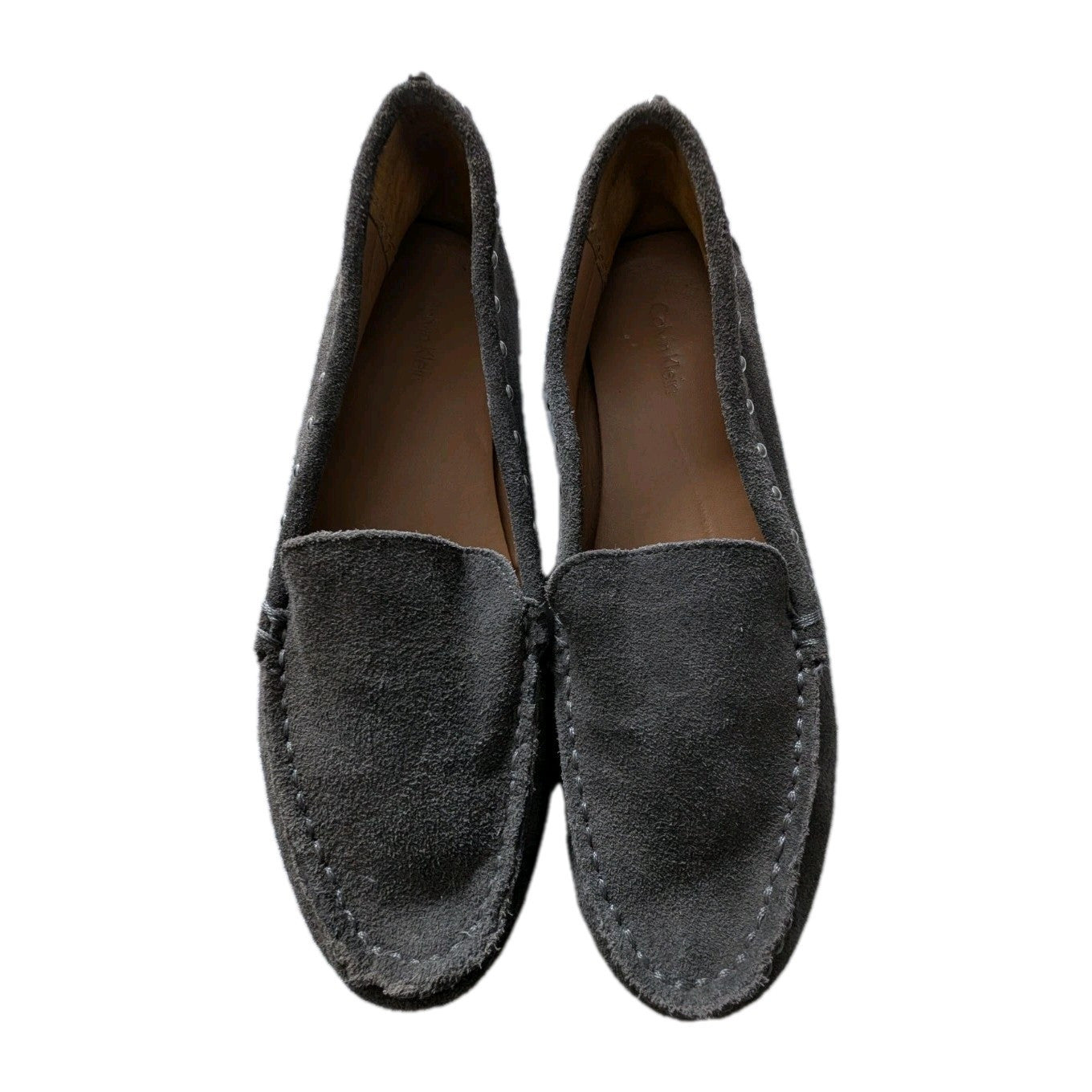 Calvin Klein Size 7 Woman's Suede Loafers Shoes