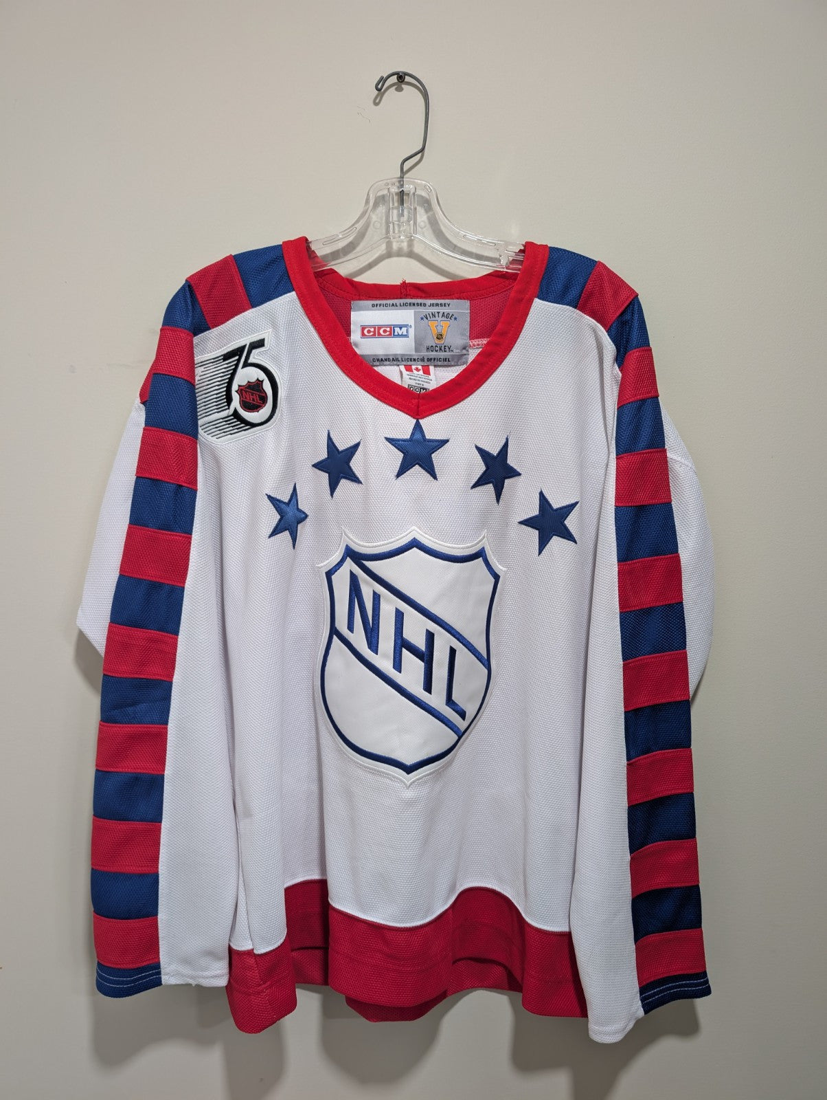 Jaromir Jagr 1992 NHL All Star Game CCM Vintage Hockey Jersey Size 48