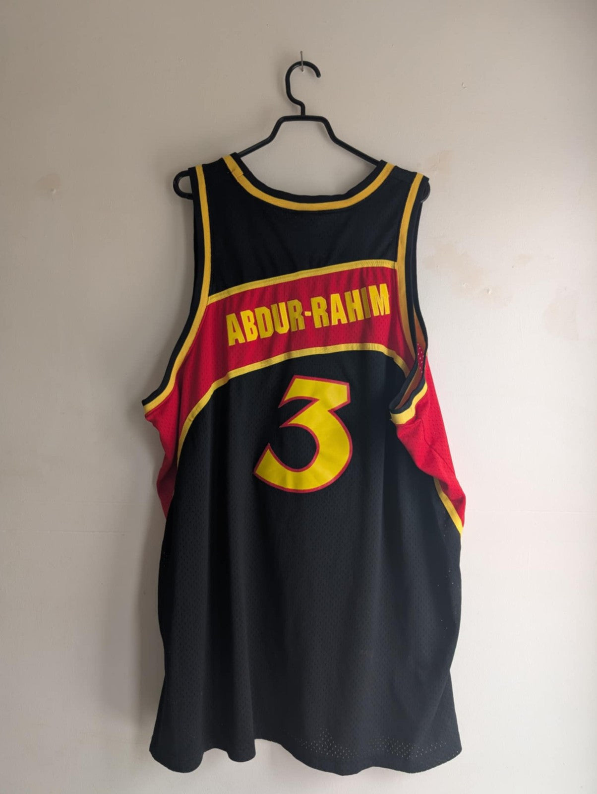 RARE Original NIKE REWIND Swingman Atlanta Hawks SHAREEF ABDUR-RAHIM Jersey 4XL