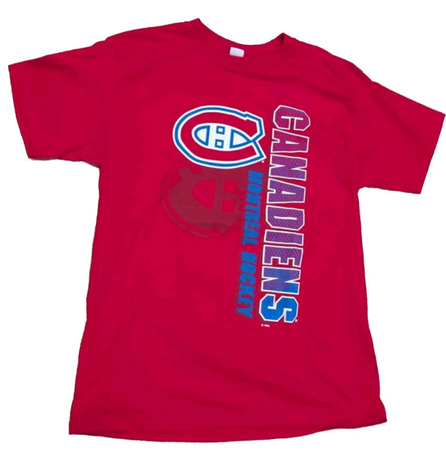 Vintage Montreal Canadiens NHL T-Shirt – Red, Size Medium - Hanes Tag