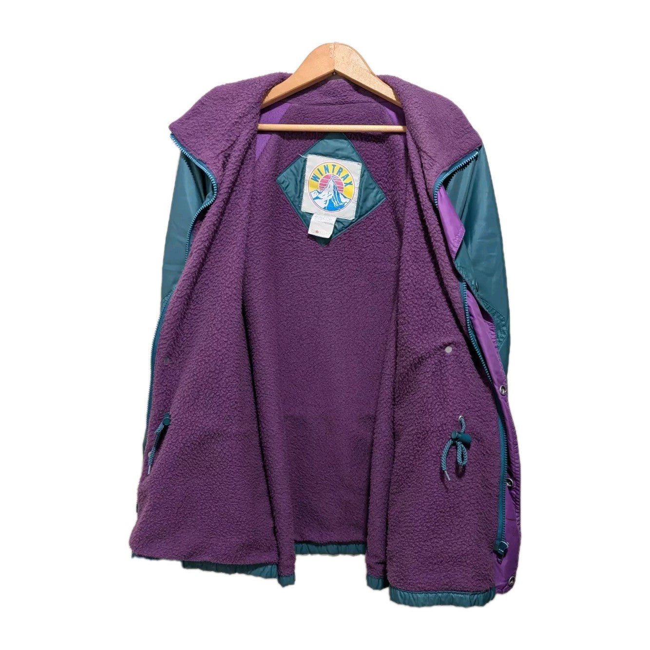 Vintage Winterax Reversible Jacket – Teal and Purple, Size XL