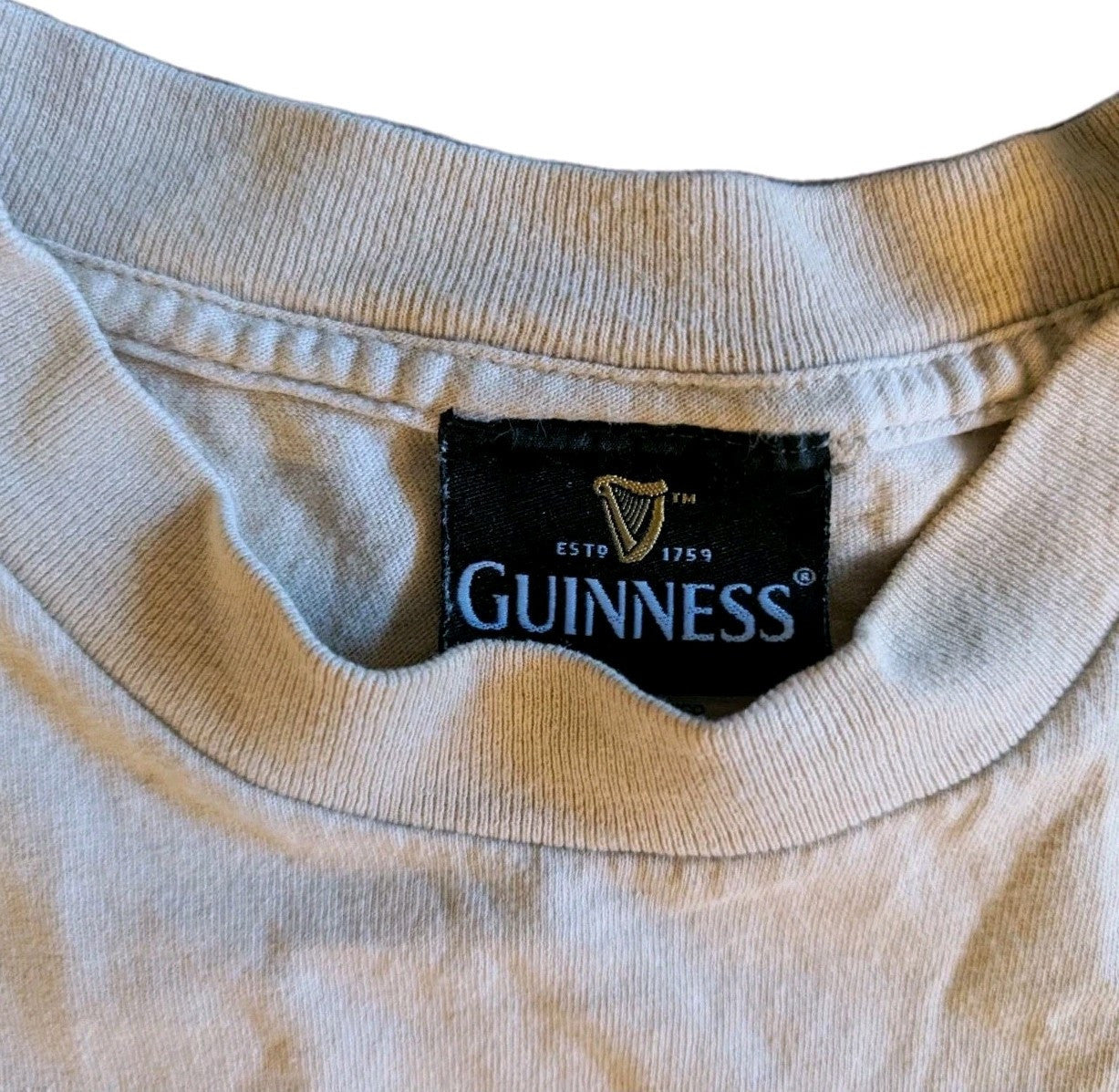 Vintage Guinness Tan T-Shirt – Size Medium